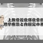 上腕骨近位部位骨折後の理学療法と内固定の基礎知識