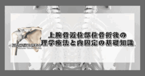上腕骨近位部位骨折後の理学療法と内固定の基礎知識